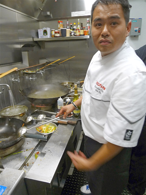 Samuelsson seems energized running the kitchen at Red Rooster. Photo: Steven Richter